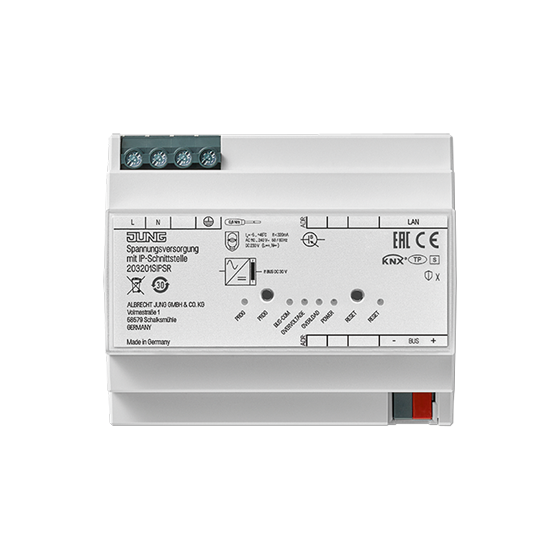 Блок живлення 320mA з вбудованим IP інтерфейсом KNX