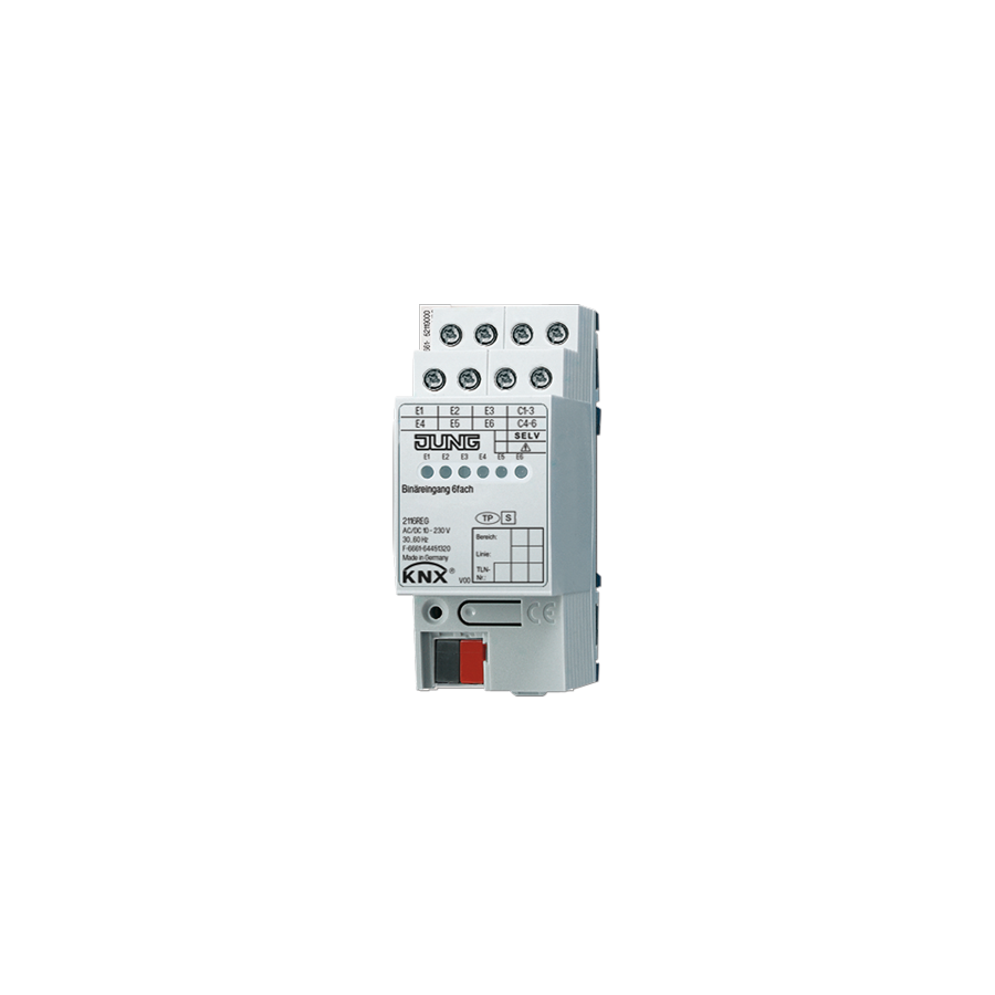 Бінарний вхід 10-230В KNX, 6 каналів
