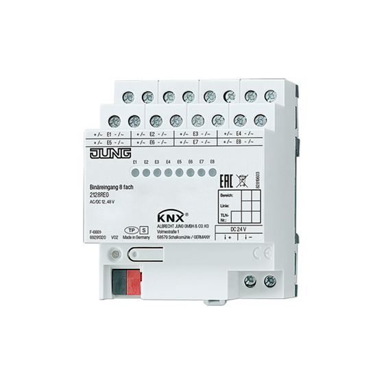 Бінарний вхід 12-48В KNX, 8 каналів