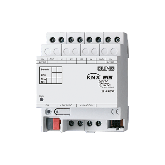 Сенсор аналового вводу KNX, 4 канали