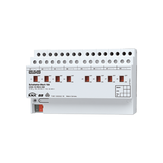 Актуатор реле KNX, 8 каналів