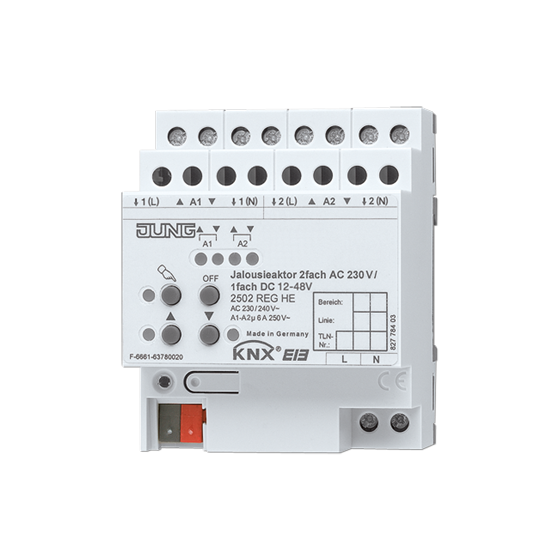 Актуатор жалюзі 12-48/230В KNX, 1/2 канали