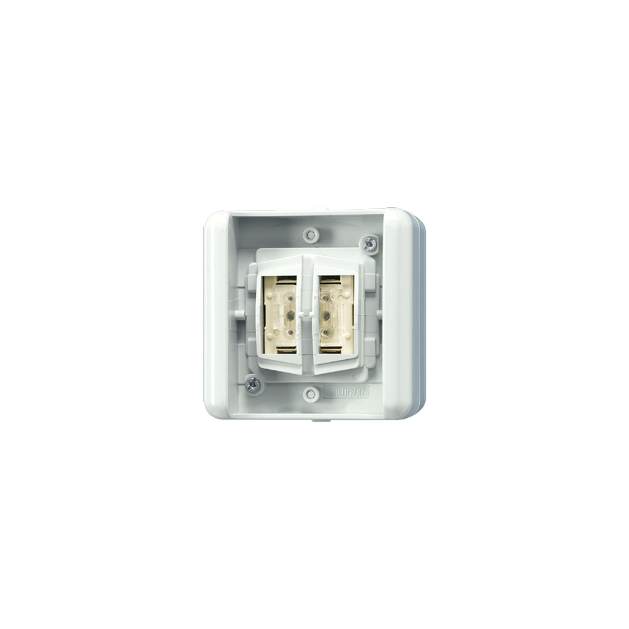 Кнопковий подвійний вимикач KNX, 2 канали