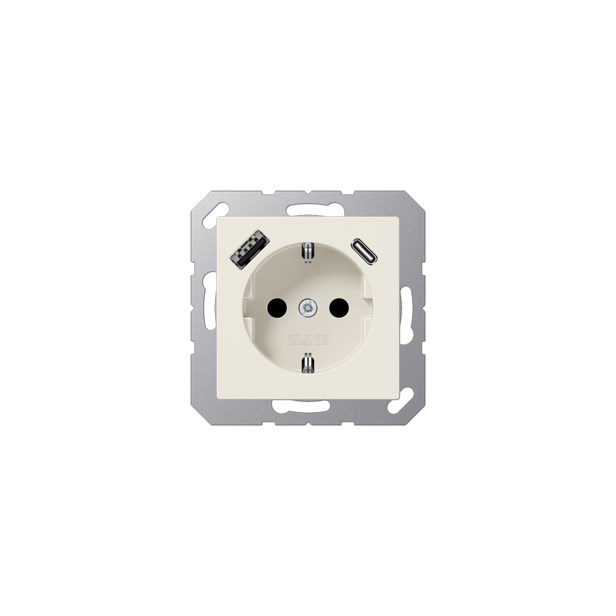 Розетка SCHUKO з USB тип AC