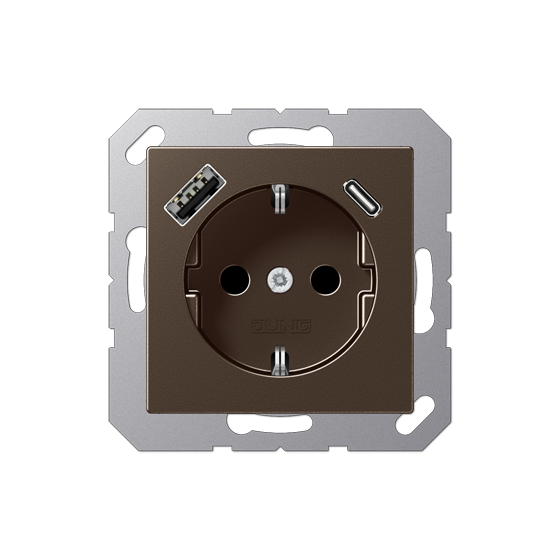 Розетка SCHUKO з USB тип AC