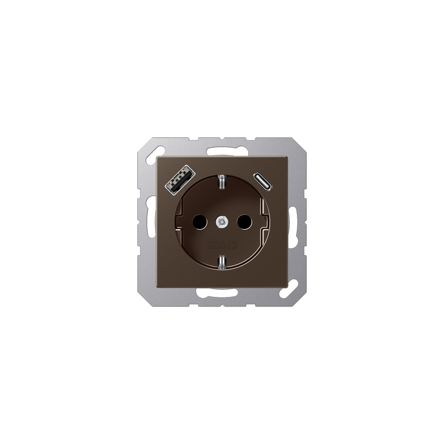 Розетка SCHUKO з USB тип AC