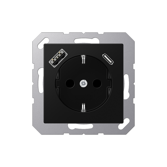 Розетка SCHUKO з USB тип AC