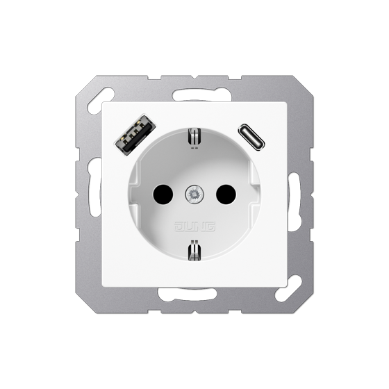 Розетка SCHUKO з USB тип AC