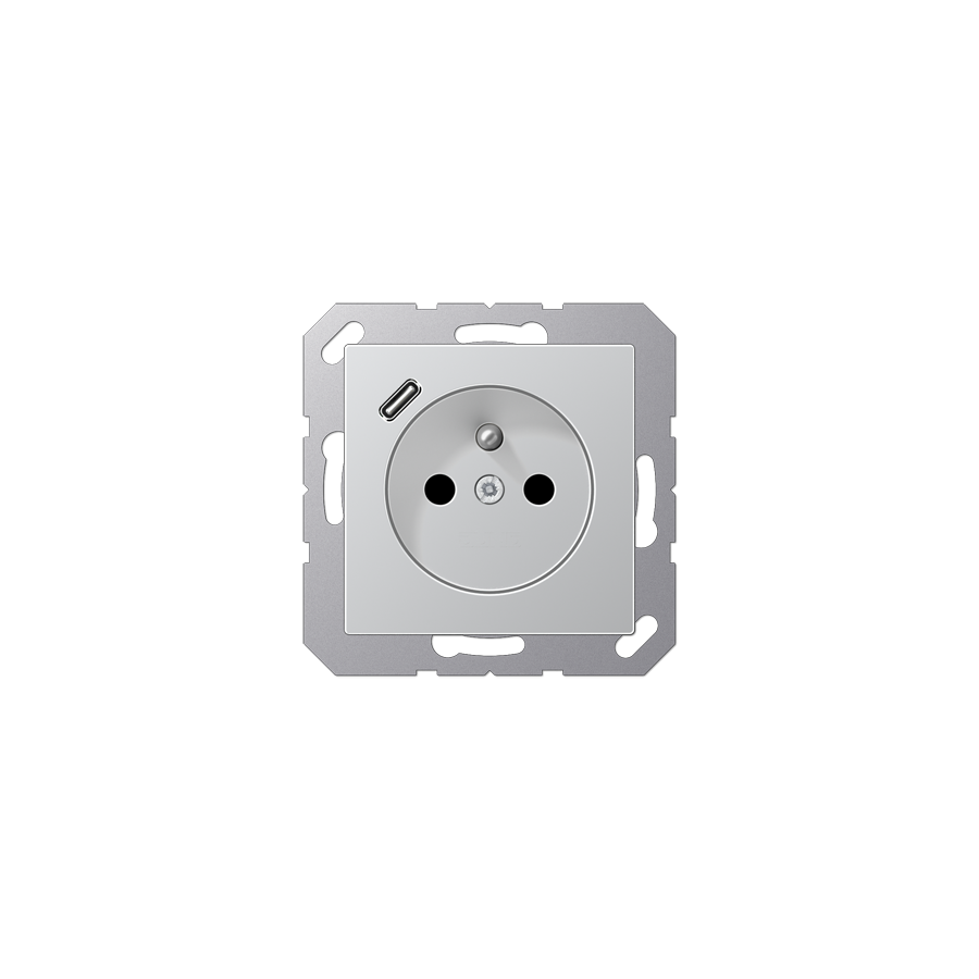 Розетка франко-бельгійського стандарту з USB тип C