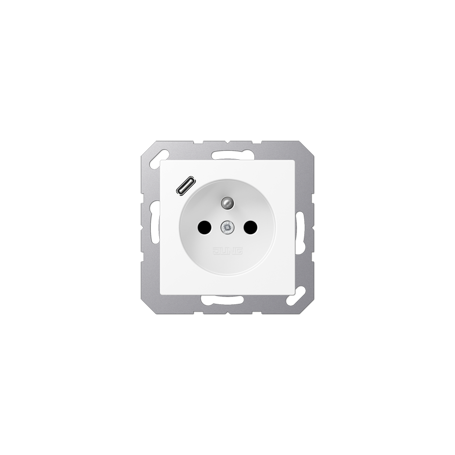 Розетка франко-бельгійського стандарту з USB тип C