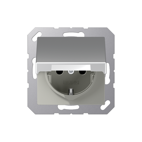 Розетка SCHUKO з кришкою