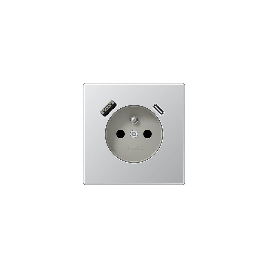 Розетка франко-бельгійського стандарту з USB тип AC