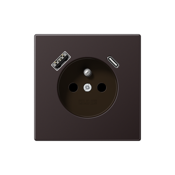 Розетка франко-бельгійського стандарту з USB тип AC