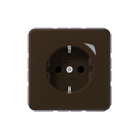 Розетка SCHUKO з захисними шторками JUNG HOME