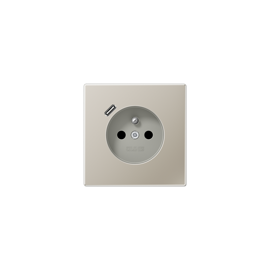 Розетка франко-бельгійського стандарту з USB тип C