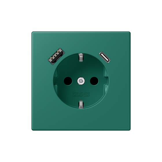 Розетка SCHUKO з USB тип AC