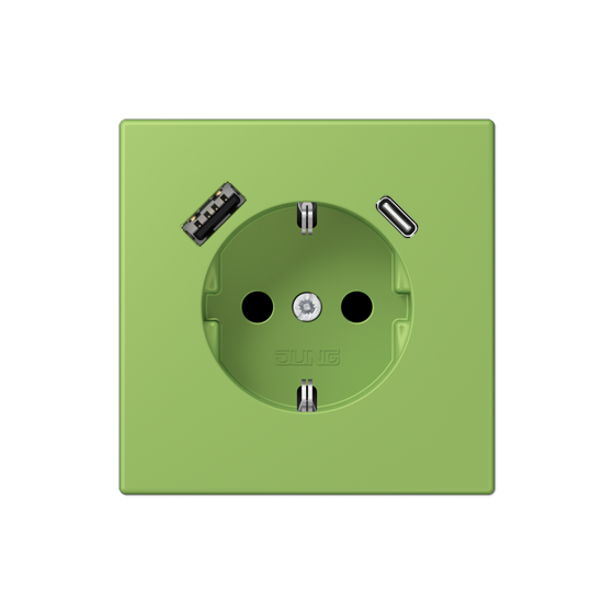 Розетка SCHUKO з USB тип AC