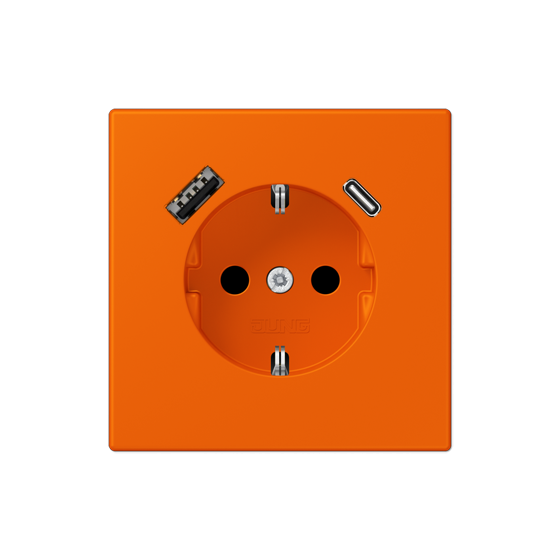 Розетка SCHUKO з USB тип AC