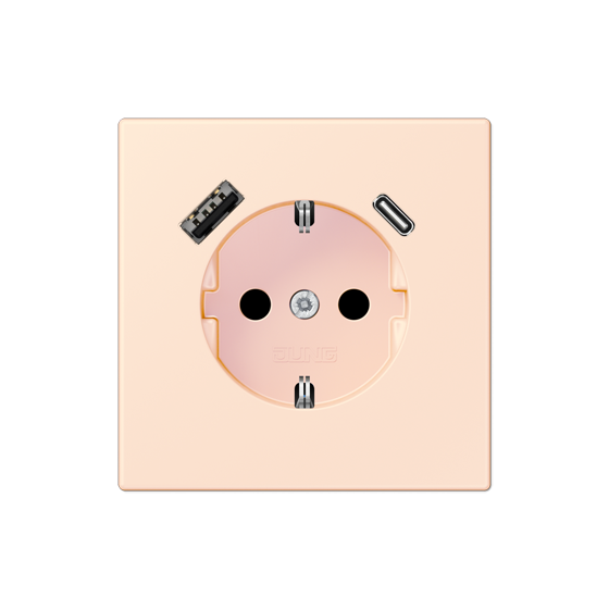Розетка SCHUKO з USB тип AC