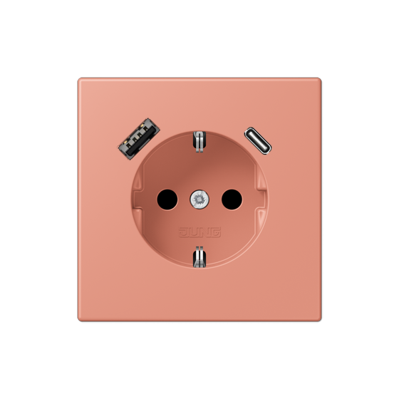 Розетка SCHUKO з USB тип AC