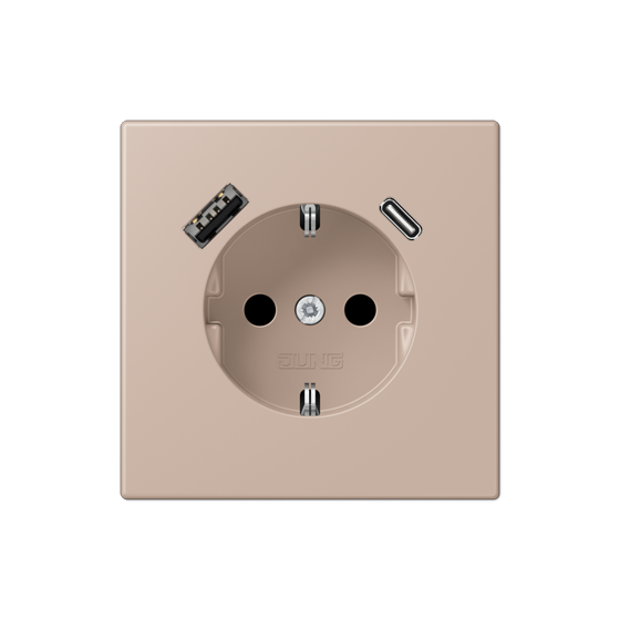 Розетка SCHUKO з USB тип AC