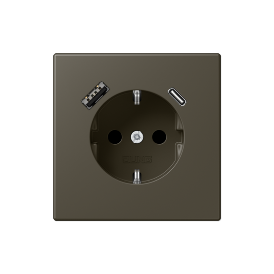 Розетка SCHUKO з USB тип AC