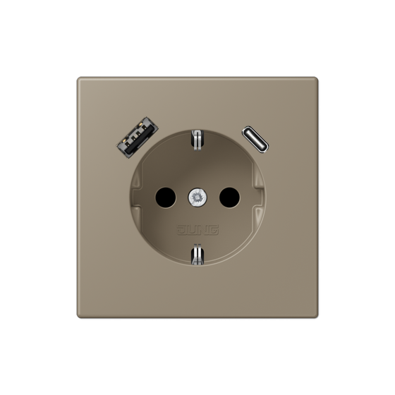 Розетка SCHUKO з USB тип AC