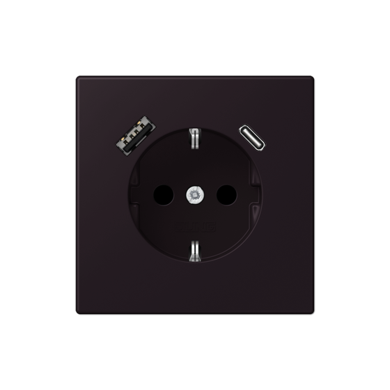 Розетка SCHUKO з USB тип AC