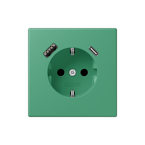 Розетка SCHUKO з USB тип AC