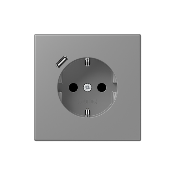 Розетка SCHUKO з USB тип C