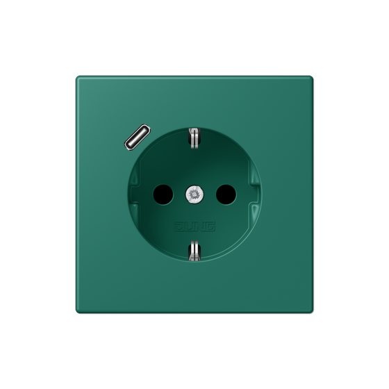 Розетка SCHUKO з USB тип C