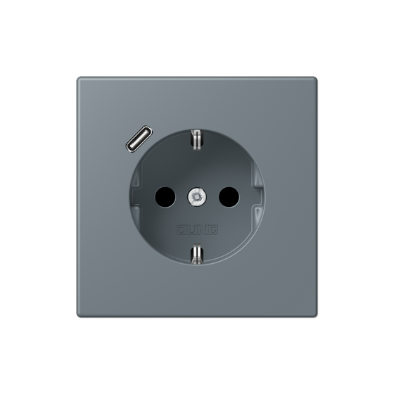 Розетка SCHUKO з USB тип C