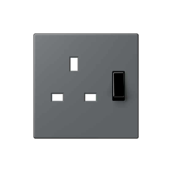 Накладка для розетки британського стандарту з вимикачем