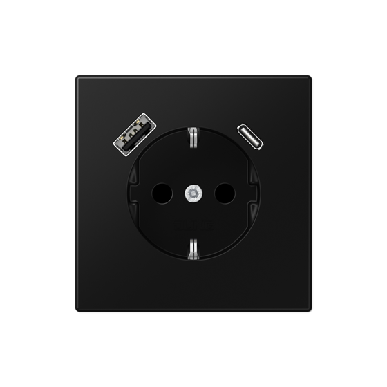 Розетка SCHUKO з USB тип AC