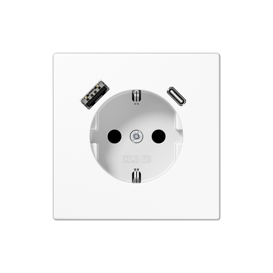 Розетка SCHUKO з USB тип AC