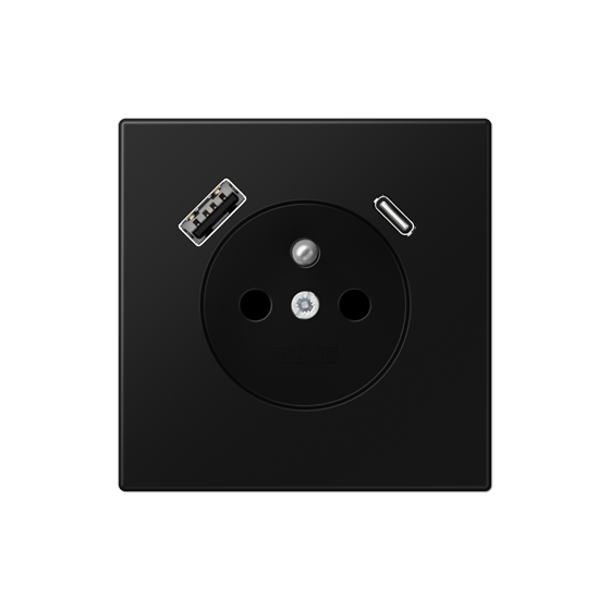 Розетка франко-бельгійського стандарту з USB тип AC