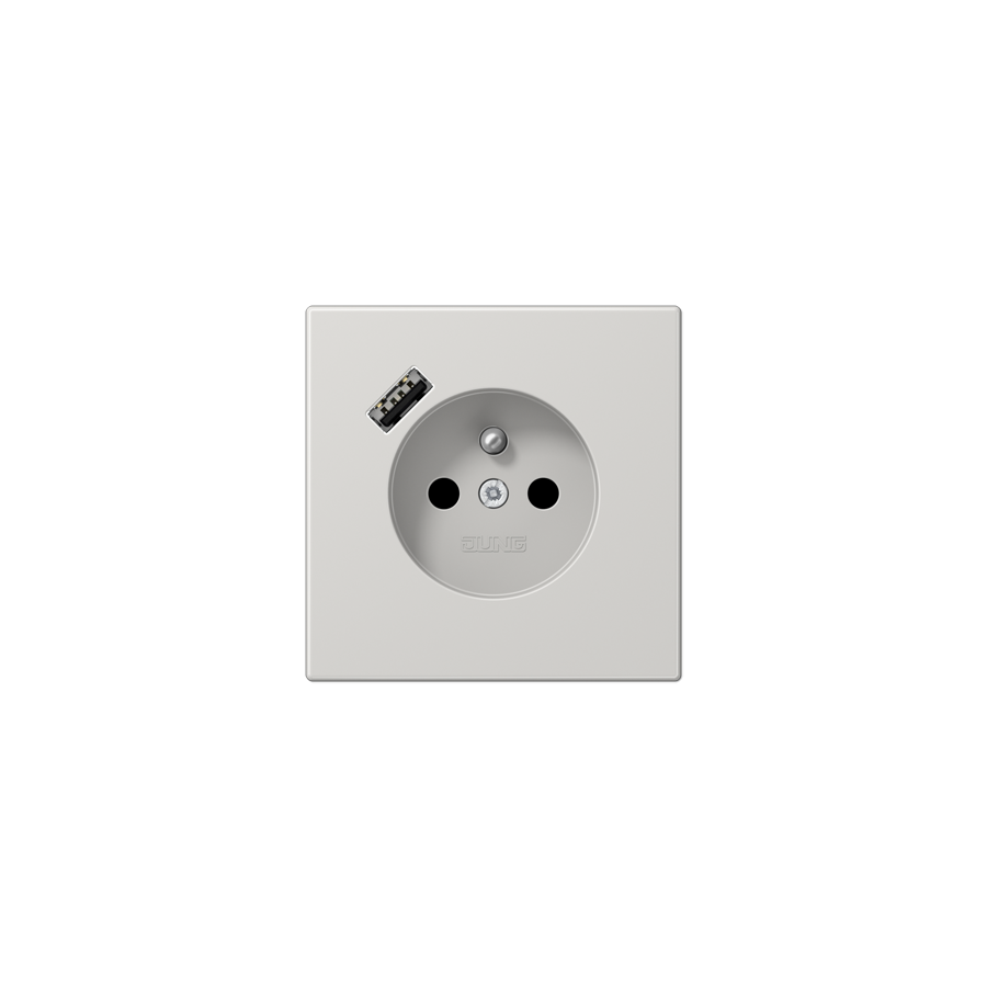 Розетка франко-бельгійського стандарту з USB тип A