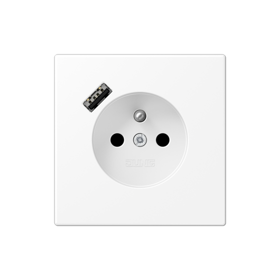 Розетка франко-бельгійського стандарту з USB тип A