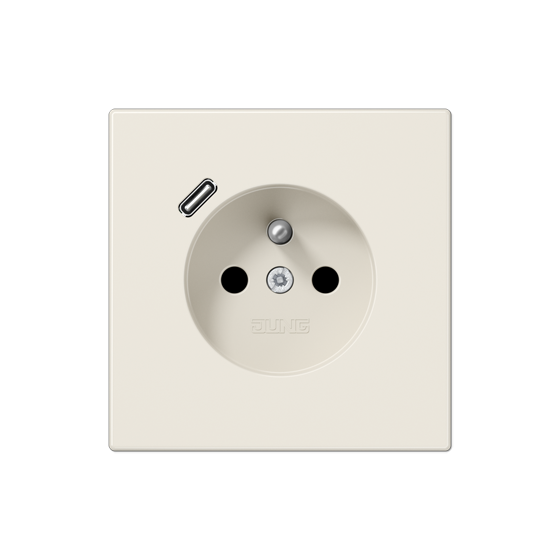 Розетка франко-бельгійського стандарту з USB тип C