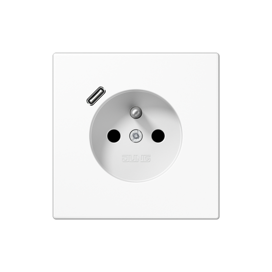 Розетка франко-бельгійського стандарту з USB тип C
