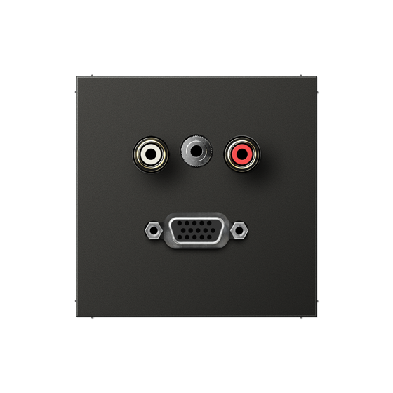 Мультимедійна розетка RCA/TRS/VGA