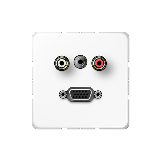 Мультимедійна розетка RCA/TRS/VGA
