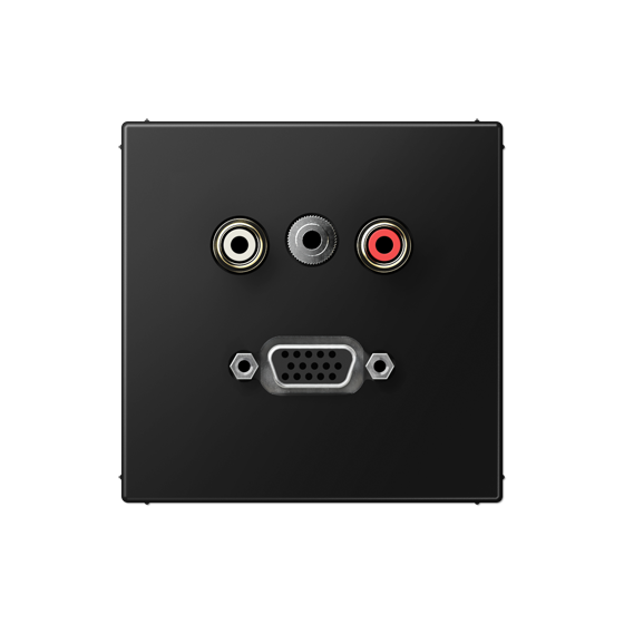 Мультимедійна розетка RCA/TRS/VGA