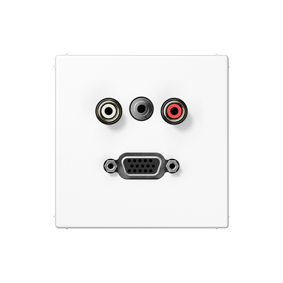 Мультимедійна розетка RCA/TRS/VGA