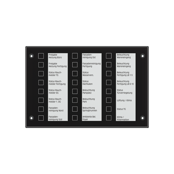 Сенсорна панель керування KNX, 24 канали