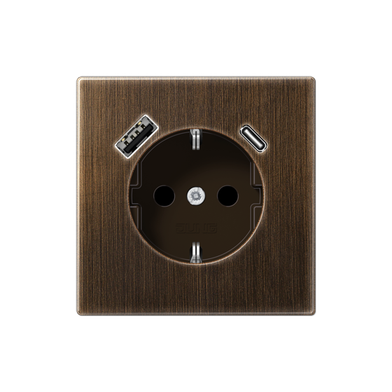 Розетка SCHUKO з USB тип AC