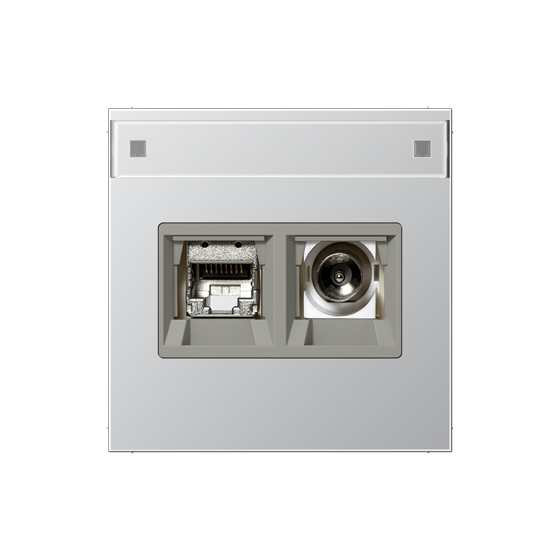Розетка TV Tupe F+RJ45 Kat6