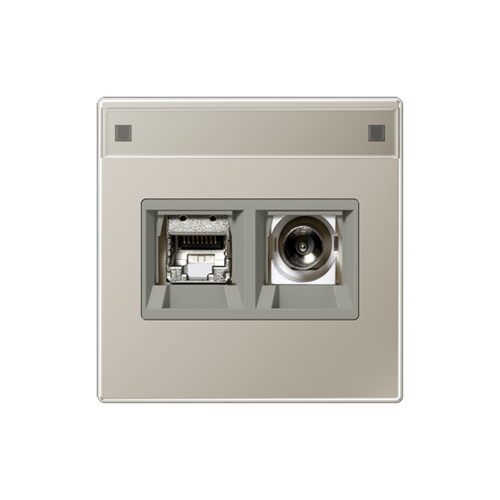 Розетка TV Tupe F+RJ45 Kat6
