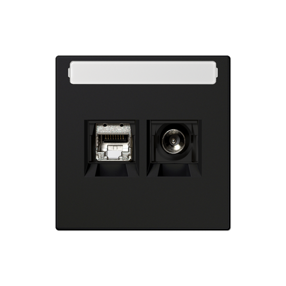 Розетка TV Tupe F+RJ45 Kat6