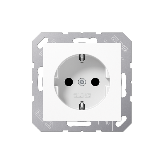 Розетка SCHUKO SILVER PLUS